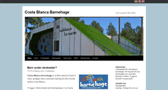 Desktop Screenshot of costablancabarnehage.com