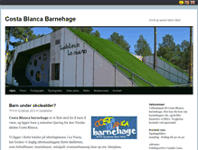 Tablet Screenshot of costablancabarnehage.com